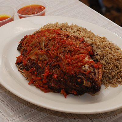 Liberian Dry Rice & Fried Fish